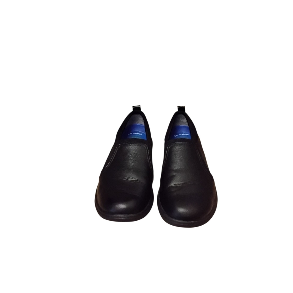 Dr. Scholl's Women's 8W Black Slip-on Comfort Leather Shoe